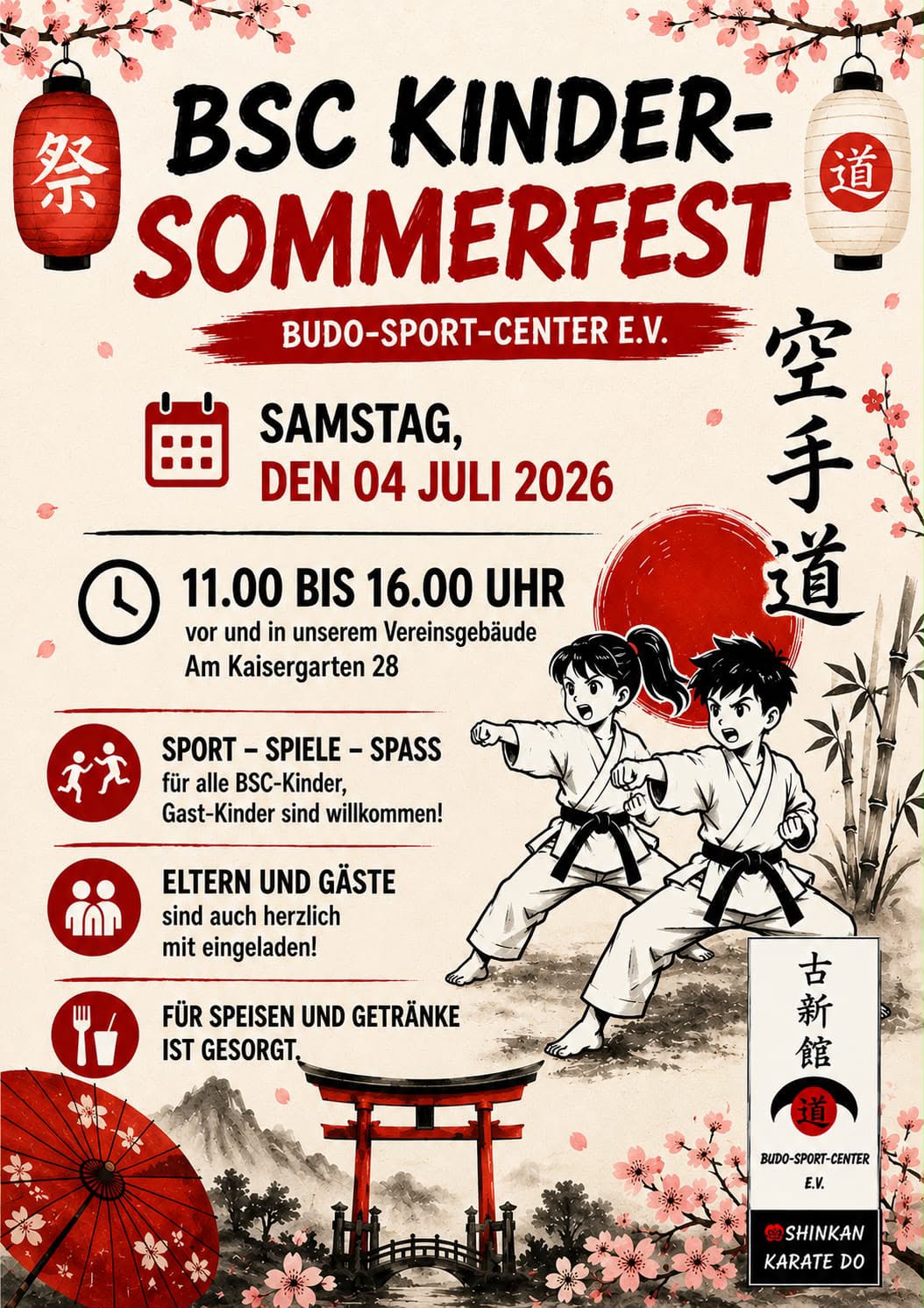 BSC Kinder Sommerfest am 04.07.2026